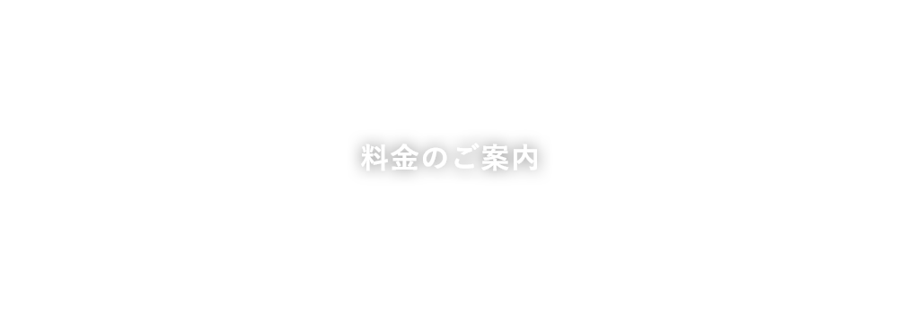 料金のご案内
